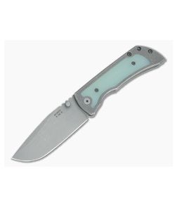 McNees Knives Mac 2 3.5" (GEN 2) Jade G10 Inlay Drop Point