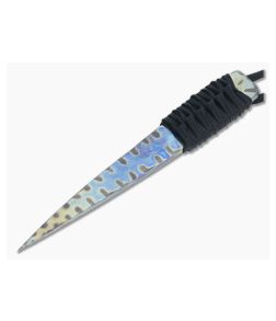 M Strider Knives Flamed Titanium  5.75" Nail Fixed Blade