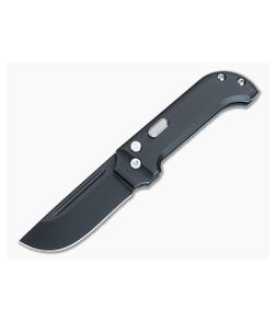 D Rocket Design KatanaX Auto Black Titanium Handle Black M390 Drop Point Blade DRD-0082