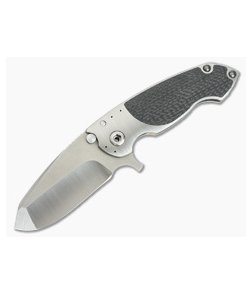 Direware SOLO Titanium Flipper Lightning Strike Carbon Fiber Inlay Satin M390