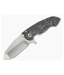 Direware SOLO Titanium Flipper Marbled Carbon Fiber and Orange Peel Ti Satin M390