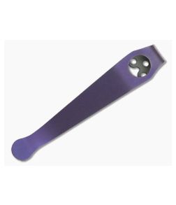 Lynch Northwest Titanium Deep Carry Pocket Clip Spyderco Long Purple