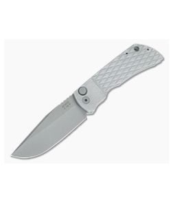McNees Knives AutoMac Atomic Diamond Texture Aluminum Drop Point