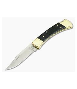 Buck 110 Genuine Ebony Hardwood Lock Back Folding Hunter 0110BRS