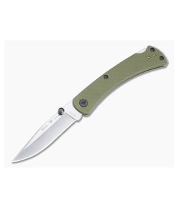 Buck 110 Slim Pro TRX Satin S30V Green G10 EDC Back Lock Folder 0110GRS3