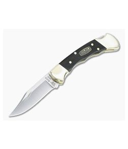 Buck 112 Ranger LTD 50th Anniversary Genuine Ebony Finger Groove Handle Lock Back Folding Knife 0112BRS3FG