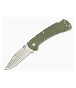 Buck 112 Slim Pro Ranger OD Green Canvas Micarta S30V Folding Lock Back 0112ODS6