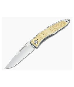 Chris Reeve Mnandi Box Elder Burl Wood Inlays 0119