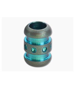 Ti Survival Titanium Lanyard Bead Droid Stonewashed Green Anodized