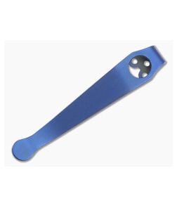 Lynch Northwest Titanium Deep Carry Pocket Clip Spyderco Long Blue