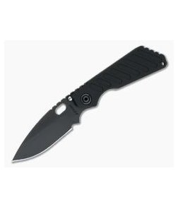 M Strider SnG Grooved Aluminum Black Oxide CPM-20CV Blade Flamed Titanium Flat