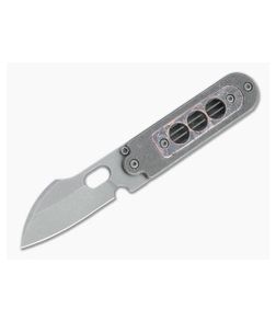 Serge Knife Co. Bean Flipper Mid-Tech Harpoon Acid Washed Nitro-V Copper Window Titanium Slip Joint 012