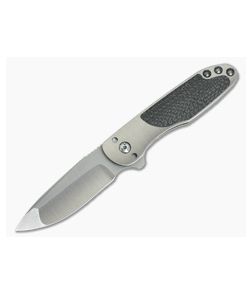 Direware Tailwhip Titanium Frame Lock Flipper Silver Lightning Strike Carbon Fiber S110V 