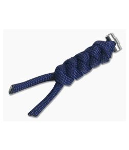 Chris Reeve Small Sebenza 21 Midnight/Silver Knotted Lanyard