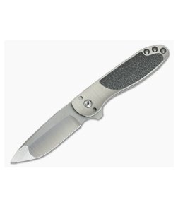 Direware Tailwhip Titanium Frame Lock Flipper Silver Lightning Strike Carbon Fiber S110V 013