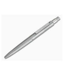 Pena Knives X-Series Click Pen Gray Titanium Matching Clip Black Ink Pen