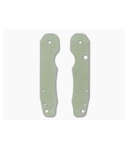 Putman Blade Scales Spyderco Smock Grooved Jade G10 Scales