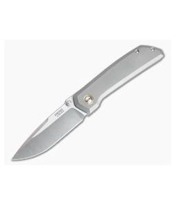 Pena Knives X-Series Mula Thumb Stud Satin M390 Titanium Frame Lock Folder