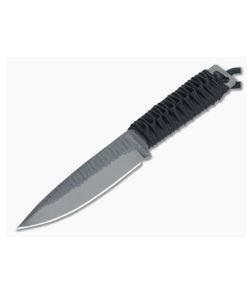 M Strider Knives Flamed Titanium Long Spear Fixed Blade