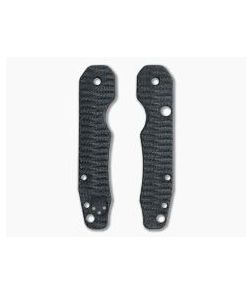 Putman Blade Scales Spyderco Smock Grooved Black Micarta Scales