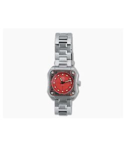 Serge Knife Co. Model 1 Wristwatch Red Dial Lava Flow Fat Carbon Bezel Miyota 9039 Movement 018
