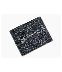 Adam Unlimited Shagreen Stingray Bi-Fold Wallet 