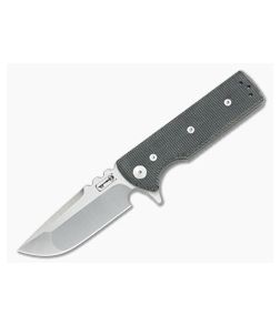 Chaves Ultramar T.A.K. Drop Point M390 Black Canvas Micarta Flipper