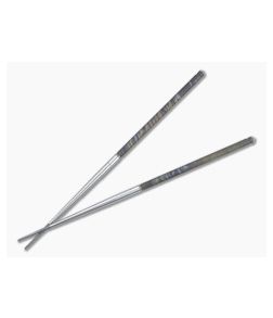 Foltsum 2-Piece Titanium Chopsticks Case Color Bead Blast