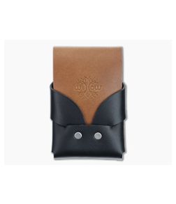 Willow Craft Goods Slim Swaddle Leather Wallet Black And Bourbon Colorway WCG-01