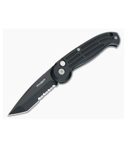 Boker Magnum Tanto Black Serrated Automatic Knife 01BO018S