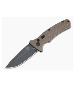 Boker Plus Strike Spear Point Black Stonewashed D2 Coyote Brown Automatic Knife 01BO459N