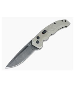 Boker Plus Intention II Black Stonewashed D2 Coyote G10 Button Lock Automatic 01BO483