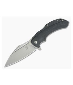 Fox Knives Bastinelli Shadow Elmax Carbon Fiber Titanium Frame Lock Flipper 533CF