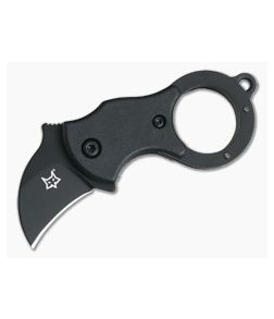 Fox Knives Mini-Ka Black Liner Lock Key Ring Karambit Black FRN 01FX325