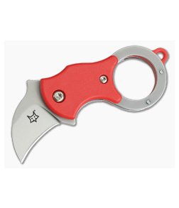 Fox Knives Mini-Ka Liner Lock Key Ring Karambit Red FRN 01FX327