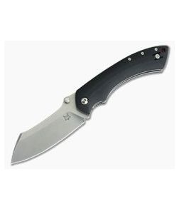 Fox Knives Kmaxrom Pelican Stonewash N690 Black G10 Liner Lock 534