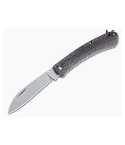 Fox Knives Nauta Stonewashed 420C Brown Burlap Micarta Slip Joint Knife 01FX879