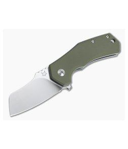 Fox Italicus M390 Sheepsfoot OD Green G10 Liner Lock Flipper 01FX894