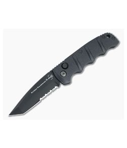 Boker Kalashnikov 74 Automatic Tanto Part Serrated Black D2 Folding Knife 01KALS102N