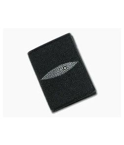 Adam Unlimited Stingray Shark Skin Leather Credit Card Wallet