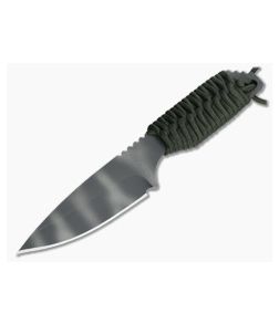 M Strider Knives SA-L OD Green Cord Wrap Tiger Striped CPM-154