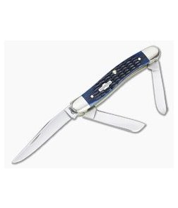 Case Medium Stockman Blue Bone 02801