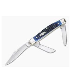 Case Medium Stockman Blue Bone 02806