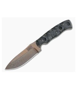 Dawson Knives Huntsman Arizona Copper 3V Gold Fleck Carbon Fiber Fixed Blade