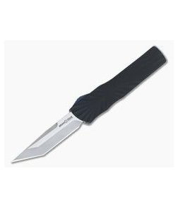 Brian Tighe and Friends Twist Tighe Small OTF Auto Black Two-Tone Tanto 1301-2 Blue Slide