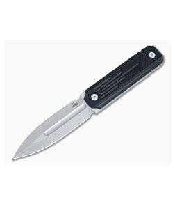 Boker Plus Omerta Stout Dagger Stonewashed D2 Black G10 Boot Knife 02BO032