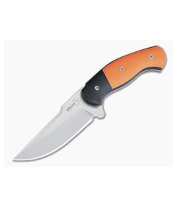 Boker Plus Micro Alligator 440C Orange & Black G10 Fixed Blade Hunting Knife 02BO043