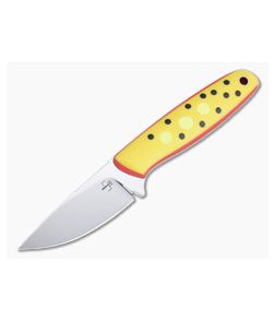 Boker Plus The Brook Yellow Trout Polished VG10 Yellow G10 Fixed Blade 02BO068