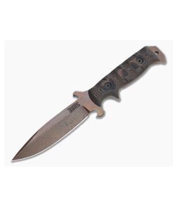 Dawson Knives Chief Arizona Copper 3V Orange/Black G10 Fixed Blade