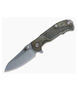 Hinderer Knives MP-1 Blend Micarta 3.25" Stonewashed Flipper